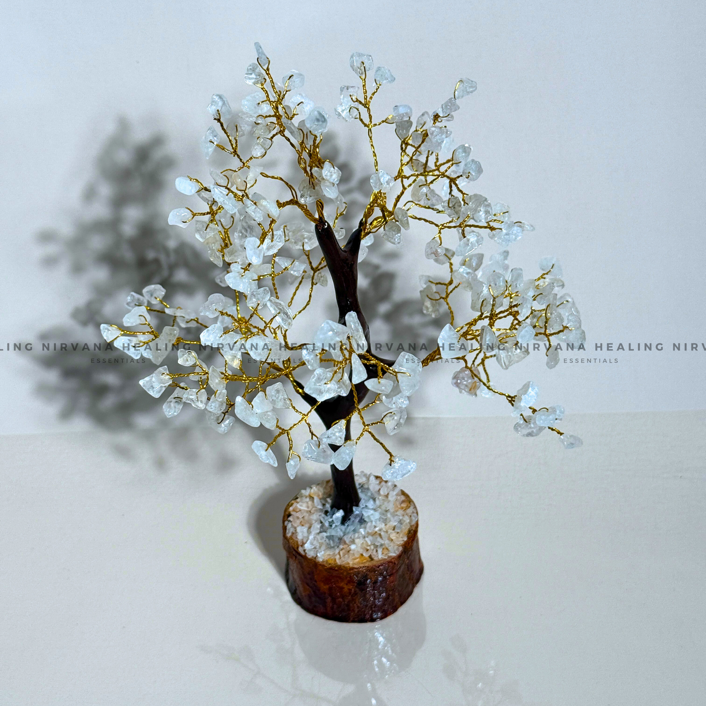 CLEAR QUARTZ CRYSTAL TREE (BIG) Approx 300 Beads (Mental Clarity, Master Healer And Energy Amplifier)  image 2