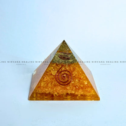 YELLOW AVENTURINE PYRAMID (Joy, Leadership, Empowerment) image 0