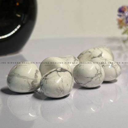 HOWLITE TUMBLE STONES (Peace, Sleep, Patience And Spiritual Awakening) image 4
