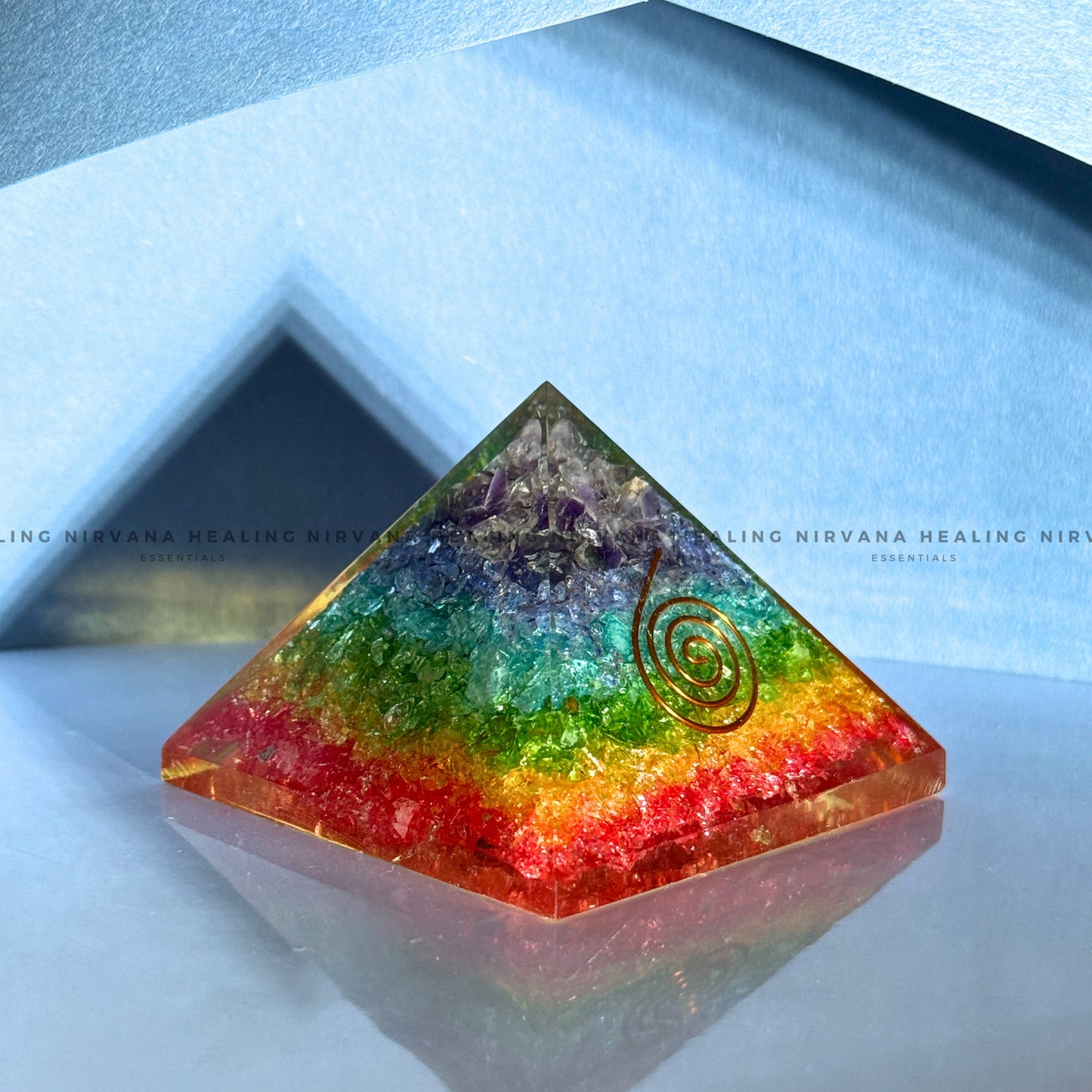 7 CHAKRAS JADE PYRAMID (Energy Alignment, Aura Cleansing And Spiritual Harmony) image 4
