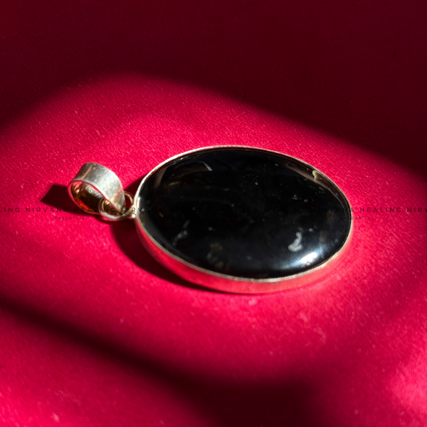 BLACK AGATE PENDANT (Grounding, Protection, Success And Courage) image 3