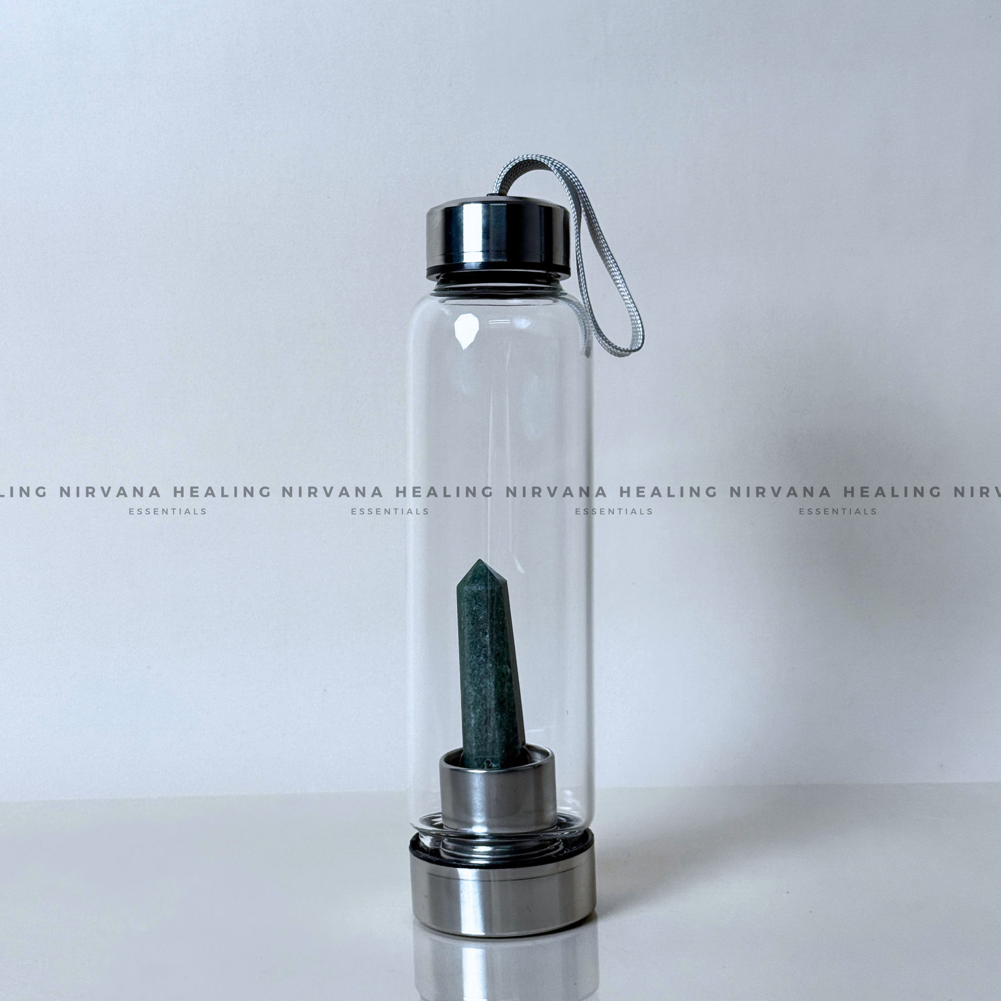  GREEN AVENTURINE INFUSED CRYSTAL ELIXIR BOTTLE (Luck, Money, Abundance, Career And Growth). image 5