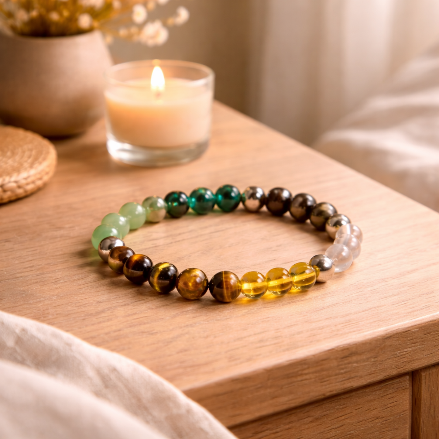 Money Magnet Healing Crystal Bracelet - Wealth, Success & Motivation image 2