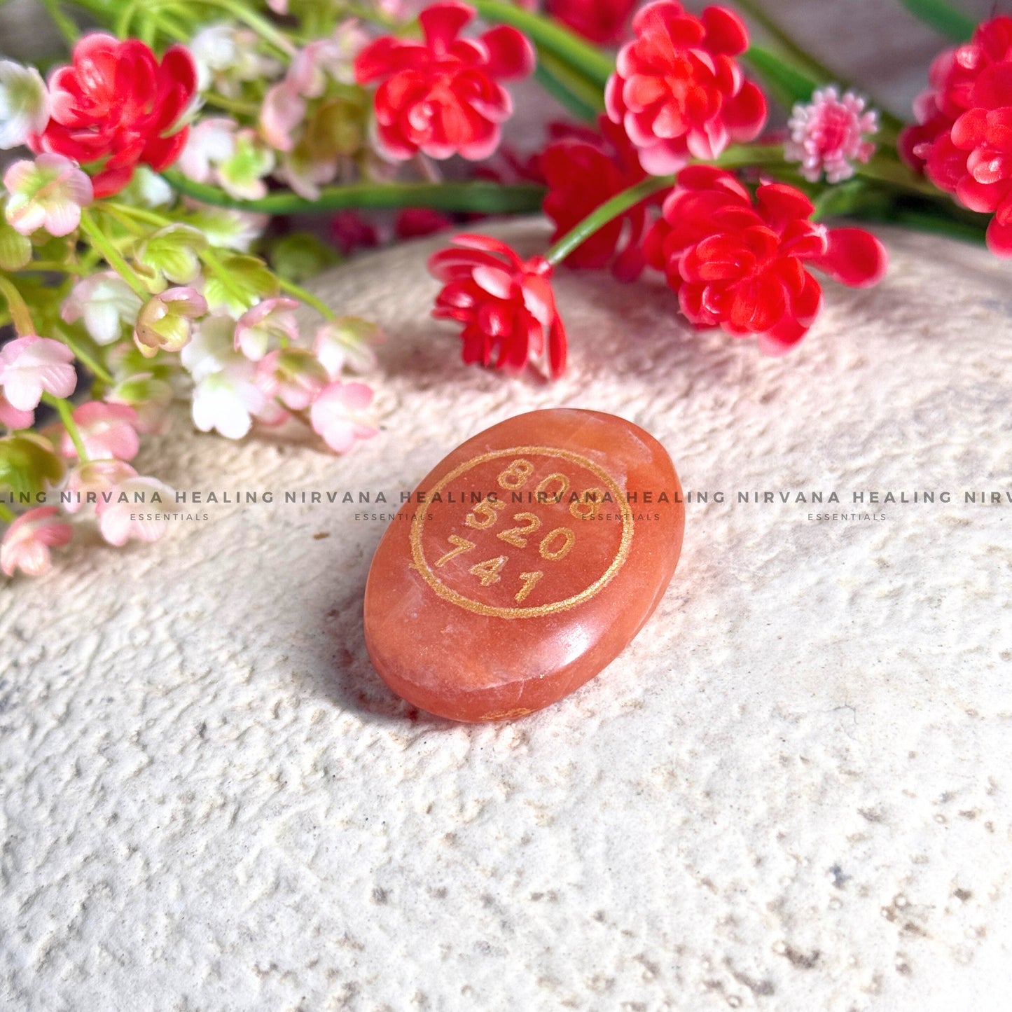 RED JASPER ABUNDANCE ZIBU COIN (Immunity, Strength, Health And Pain Relief) image 2