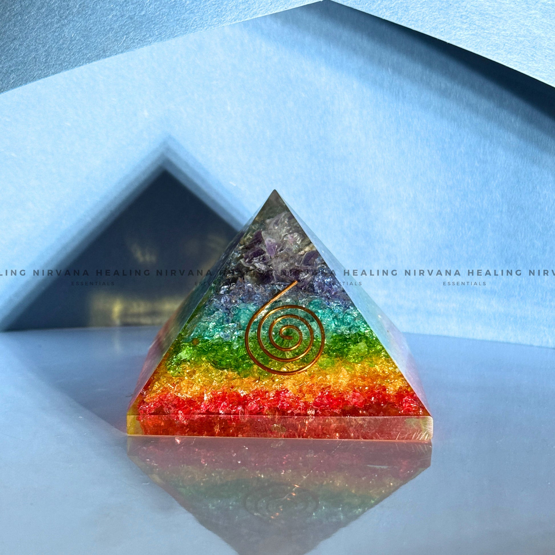7 CHAKRAS JADE PYRAMID (Energy Alignment, Aura Cleansing And Spiritual Harmony) image 3