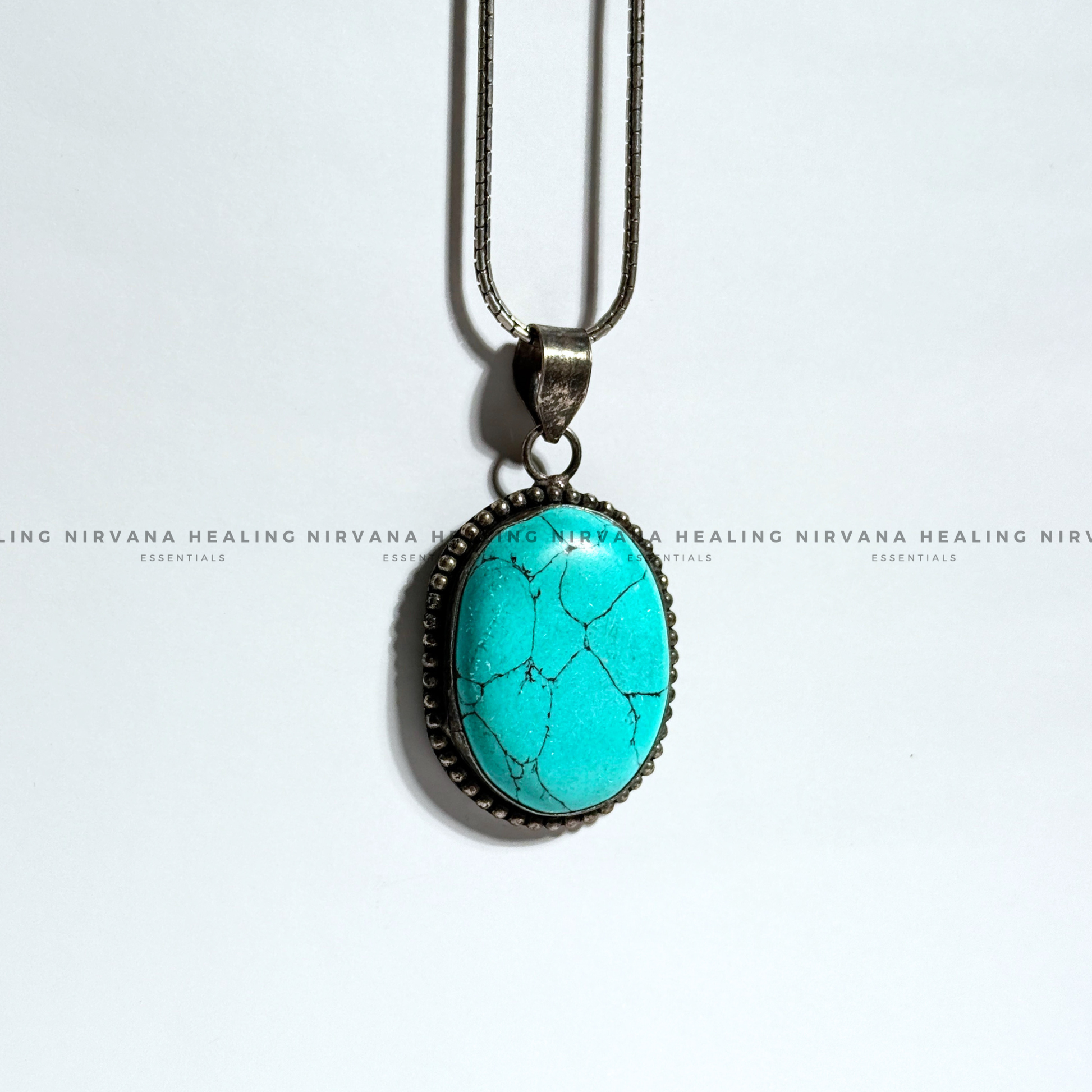 TURQUOISE CRYSTAL PENDANT (Divine Protection, Psycho Gifts, Healing, Wisdom And Truth) image 3
