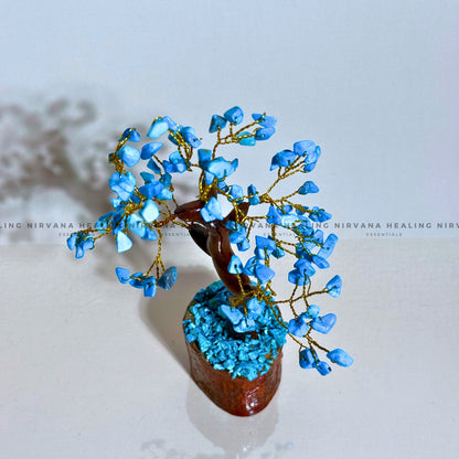 TURQUOISE CRYSTAL TREE Approx 100 Beads (Divine Protection, Psycho Gifts, Healing, Wisdom, Truth) image 3