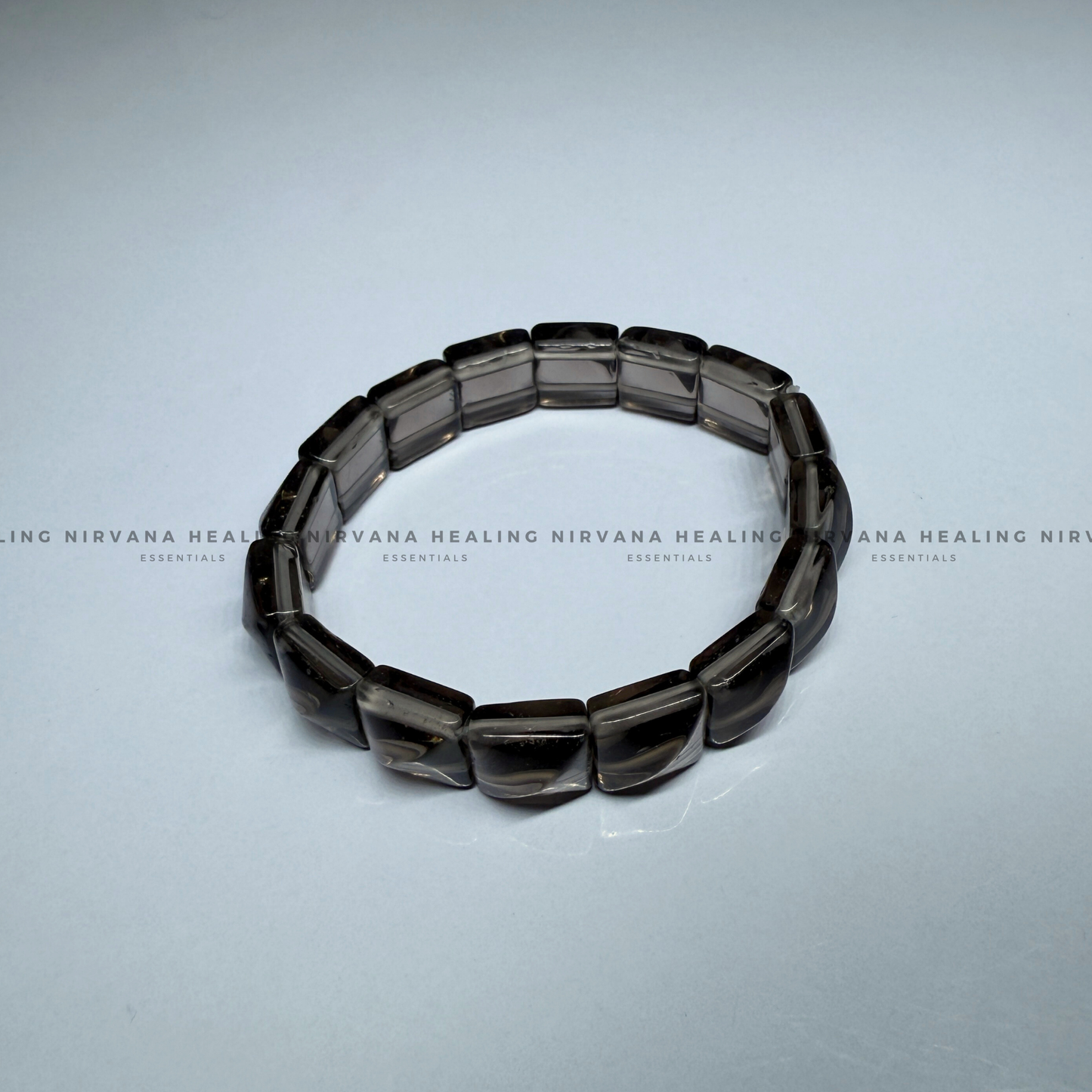 SMOKY QUARTZ PYRAMID BRACELET (Grounding, Detox, Protection And Removes Anxiety) image 1