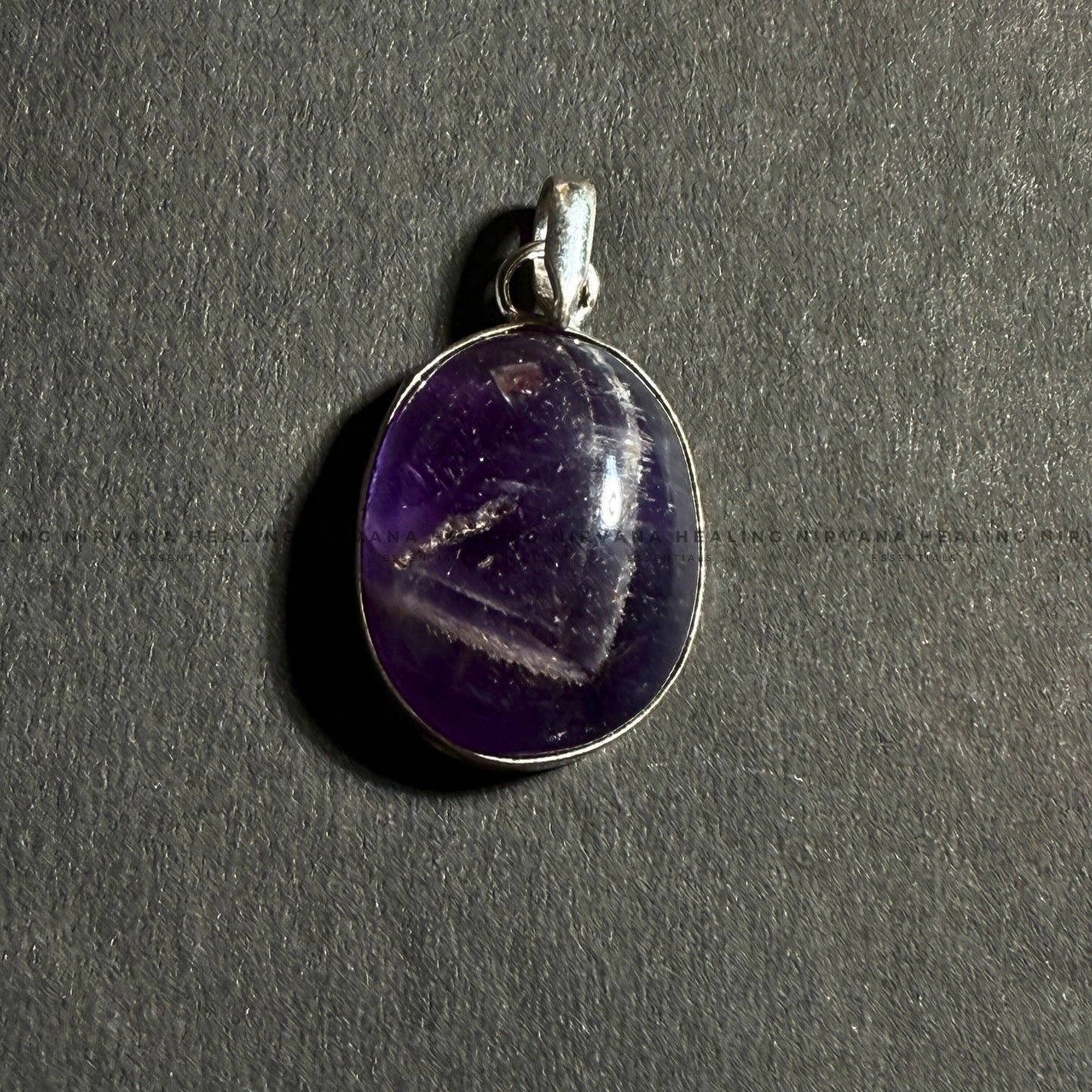 AMETHYST ROUND PENDANT (Meditation, Stress Reduction, Intuition And Manifestation) image 1