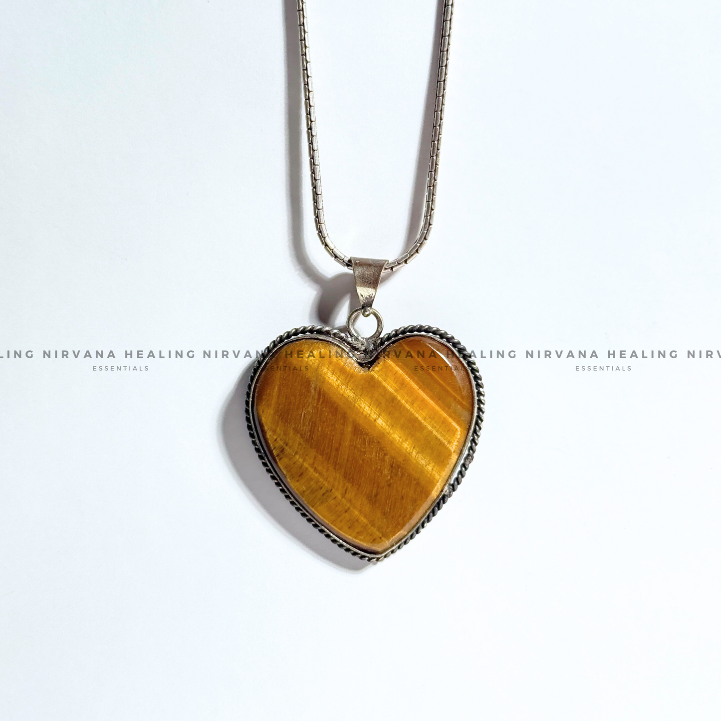 TIGER EYE HEART SHAPED PENDANT (Bold, Courage, Willpower And Strength). image 6