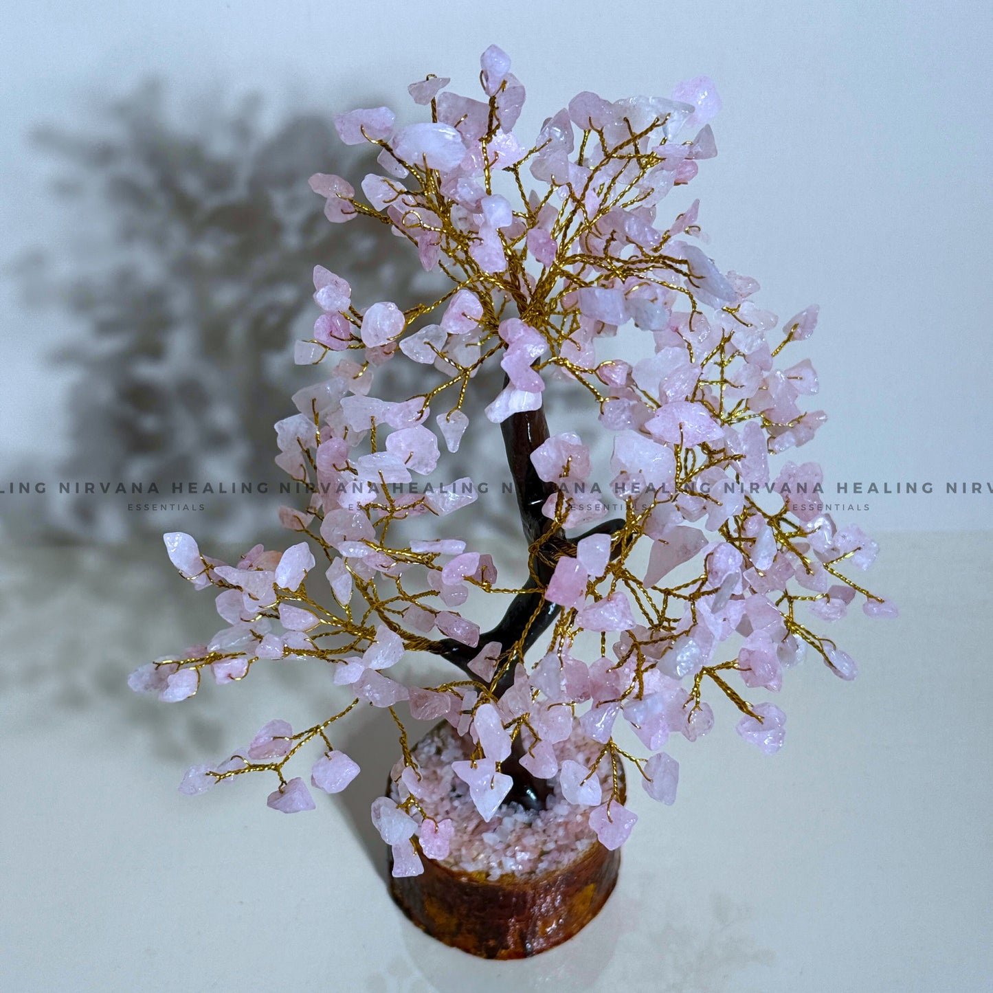 ROSE QUARTZ CRYSTAL TREE(BIG) Approx 300 Beads (Love, Romance, Relationship, Emotion Balance) image 1