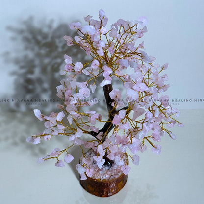 ROSE QUARTZ CRYSTAL TREE(BIG) Approx 300 Beads (Love, Romance, Relationship, Emotion Balance) image 1