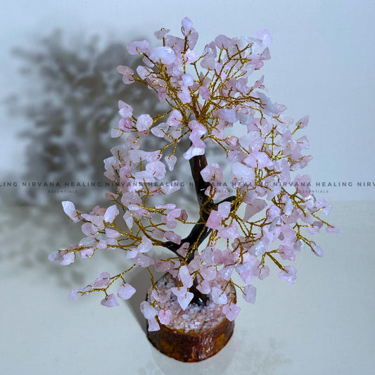 ROSE QUARTZ CRYSTAL TREE(BIG) Approx 300 Beads (Love, Romance, Relationship, Emotion Balance) image 1