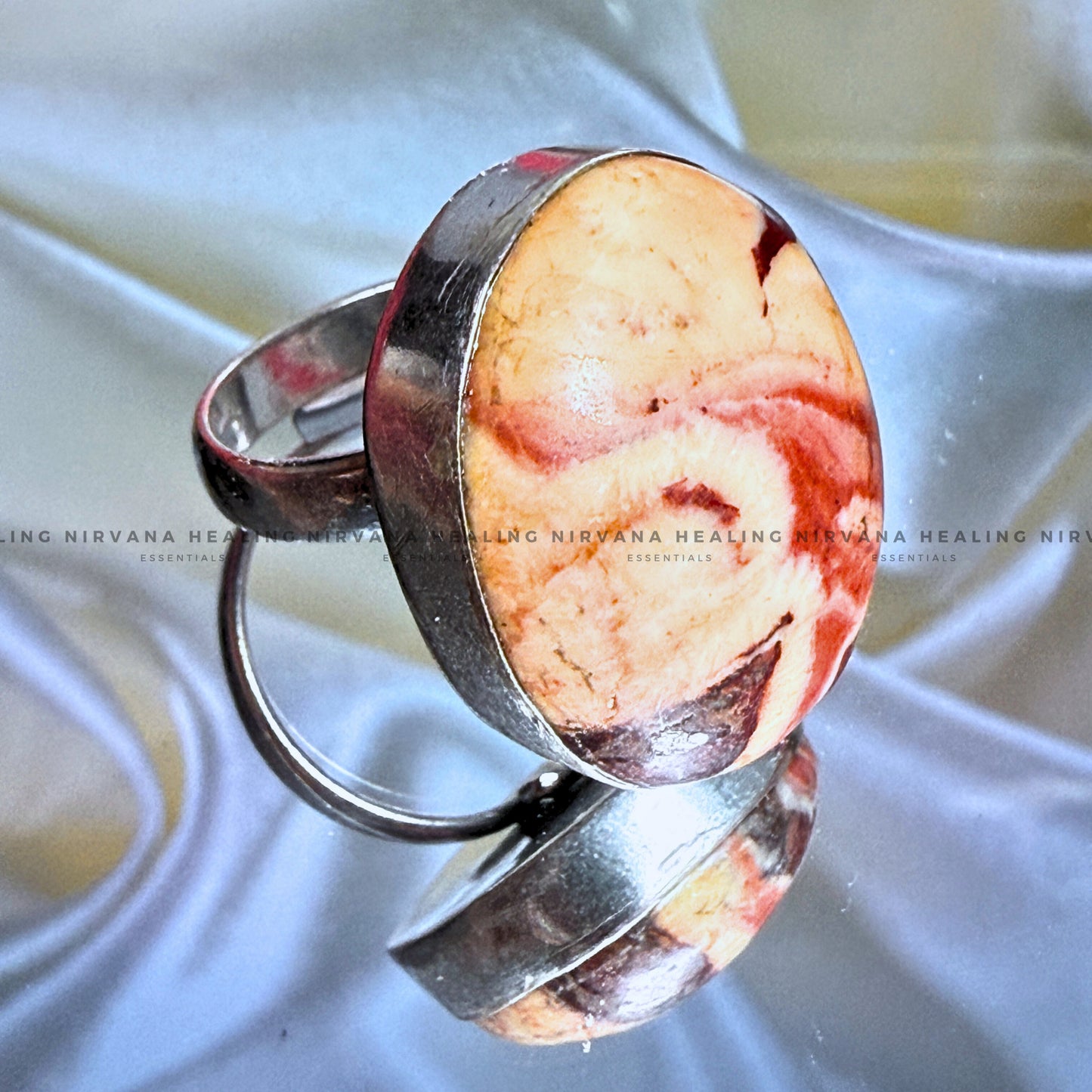 YELLOW PICASSO ROUND RING ( Creativity, Grounding, Transformation And Expression) image 0