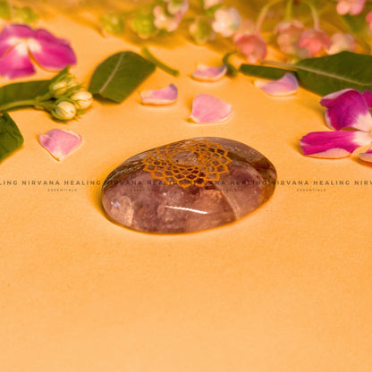 AMETHYST CROWN CHAKRA ZIBU COIN (Meditation, Stress Reduction, Intuition And Manifestation) image 2