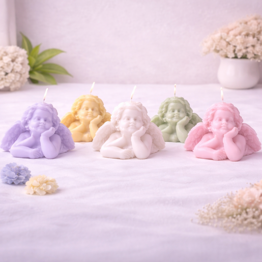 BLISSFUL ANGEL CANDLE (Made From Natural Beeswax) image 0