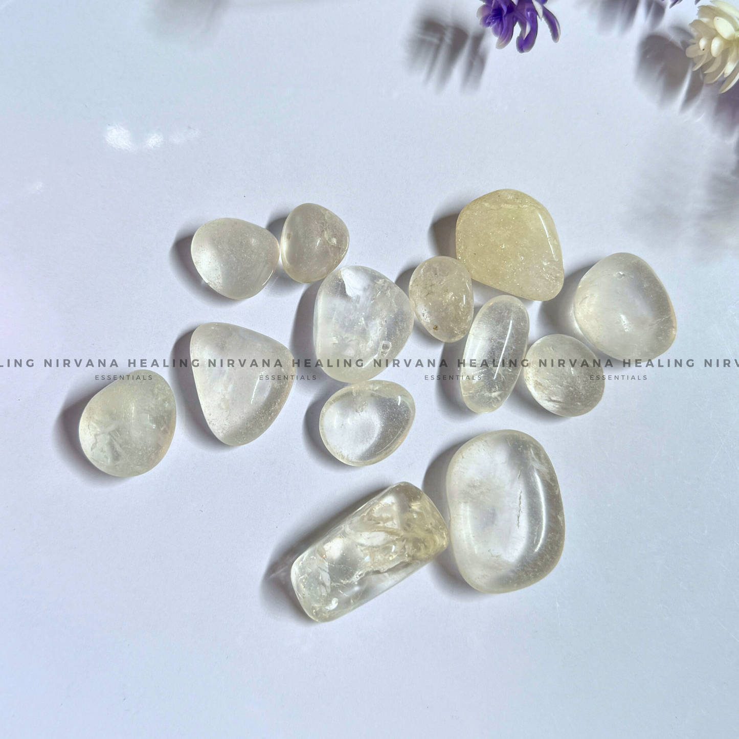 CLEAR QUARTZ TUMBLE STONES (Mental Clarity, Master Healer And Energy Amplifier).  image 4