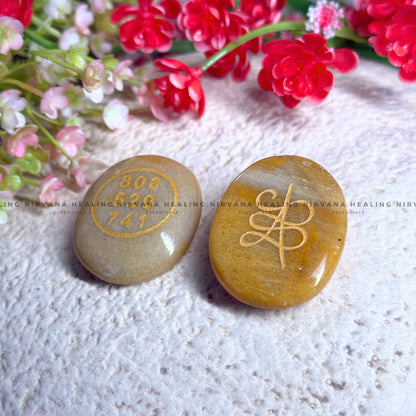 YELLOW AVENTURINE ABUNDANCE ZIBU COIN (Joy, Leadership And Empowerment). image 2