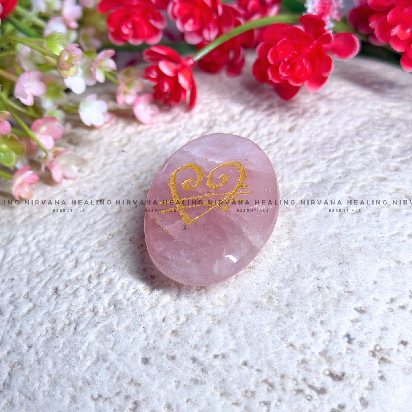ROSE QUARTZ ZIBU COIN (Love, Romance, Relationship, Emotion And Balance) image 2