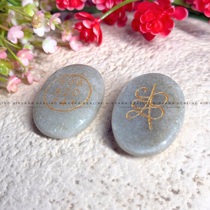 GREEN AVENTURINE ABUNDANCE ZIBU COIN (Luck, Money, Abundance, Career And Growth). image 1