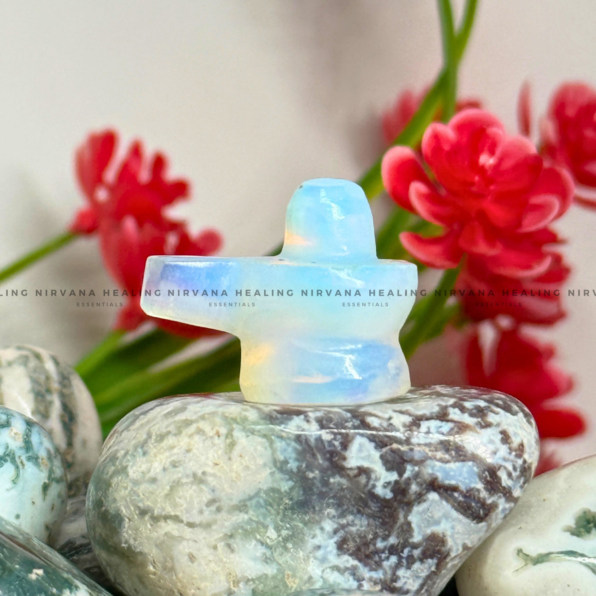 OPALITE SHIVLING (1 Inch) (Balance, Enhance Psychic Abilities, Serenity And Transformation) image 0