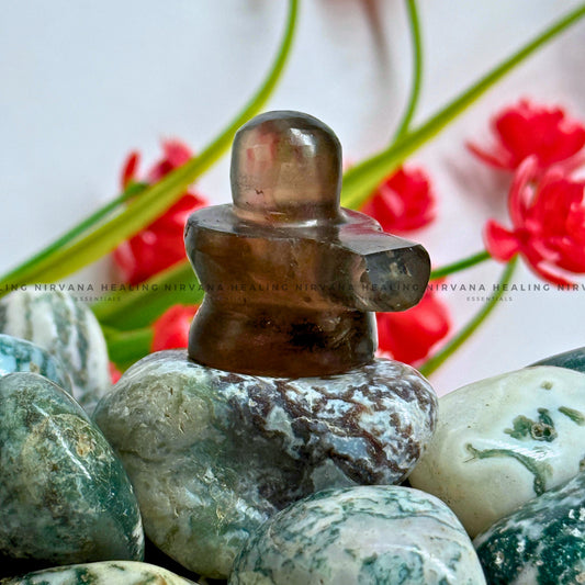 SMOKY QUARTZ SHIVLING (1 Inch) (Grounding, Detox, Protection And Removes Anxiety) image 0
