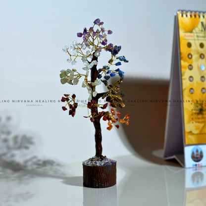 7 CHAKRAS CRYSTAL TREE (SMALL) Approx 100 Beads (Balance, Harmony, Prosperity, Positive Energy) image 4