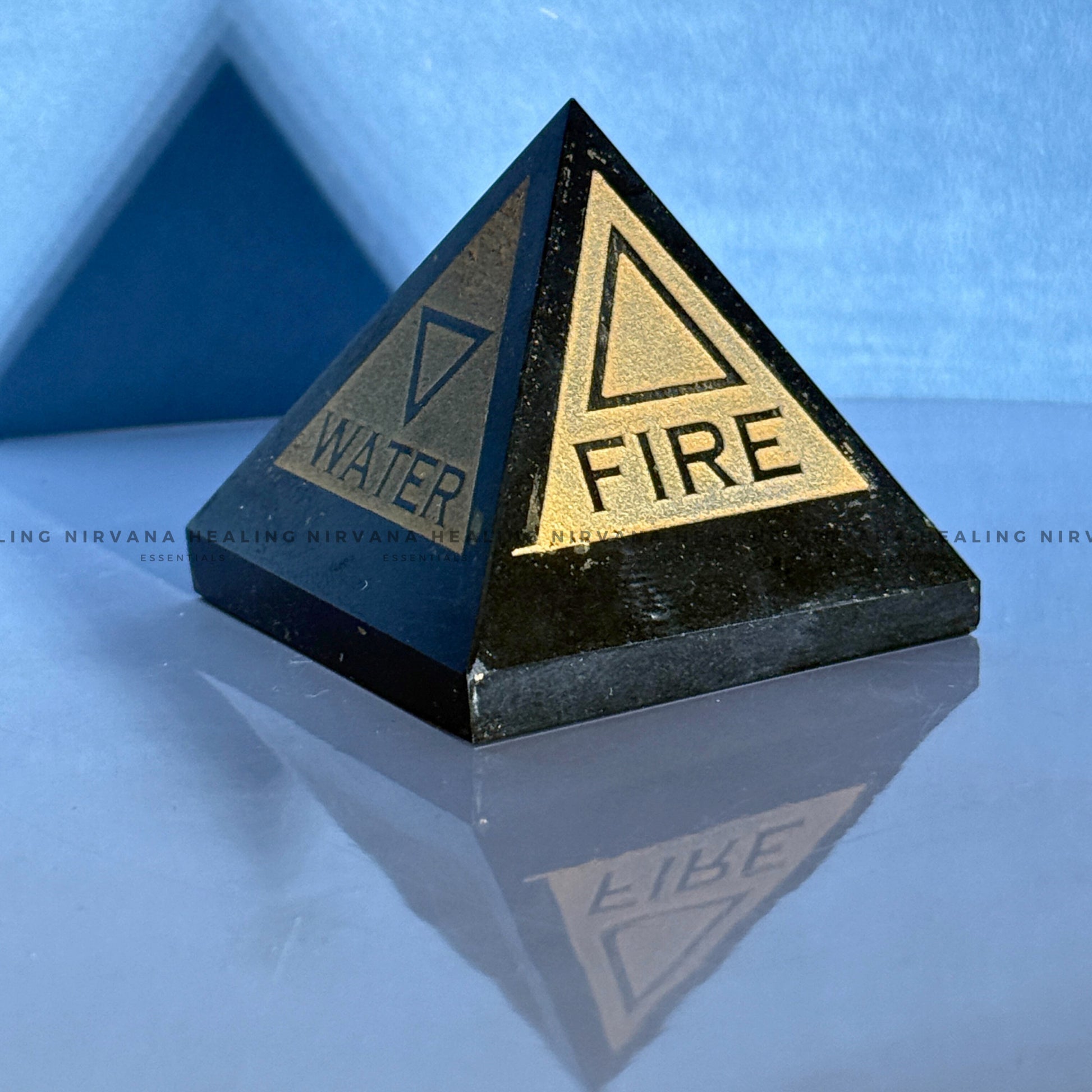 BLACK AGATE 5 ELEMENT PYRAMID (Grounding, Protection, Success And Courage) image 4