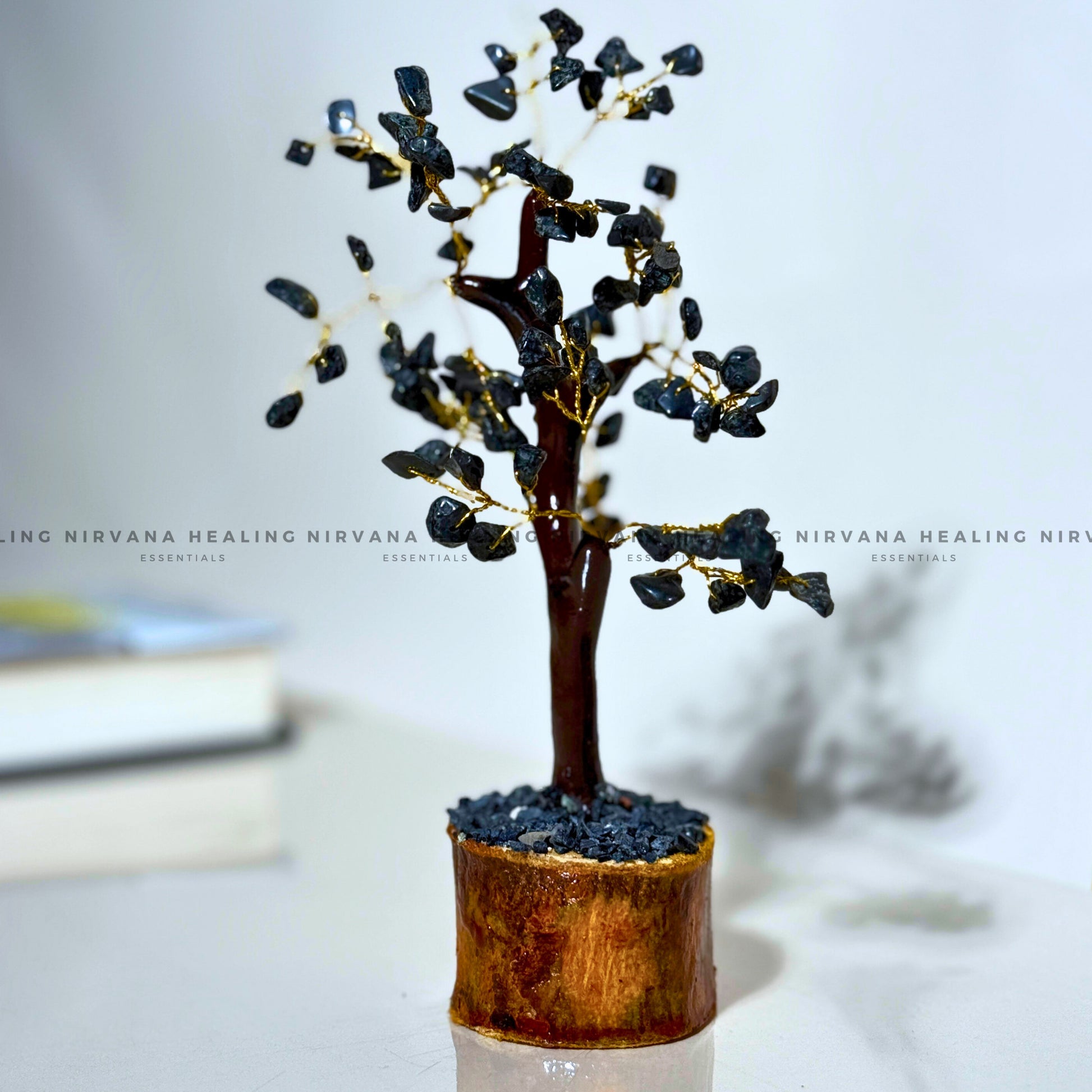 LAPIS LAZULI JADE CRYSTAL TREE Approx 100 Beads (SMALL) (Communication, Truth, Ease Of Expression And Wisdom) image 3