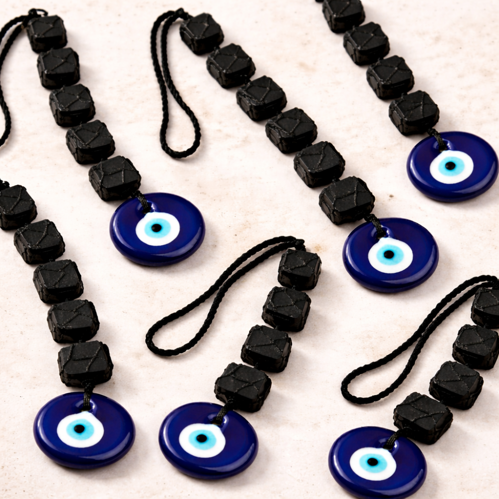 BLACK TOURMALINE CUBES HANGING - Protection, Shielding & Grounding image 3