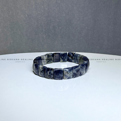 LAPIS LAZULI PYRAMID BRACELET (Communication, Truth, Ease Of Expression And Wisdom) image 1