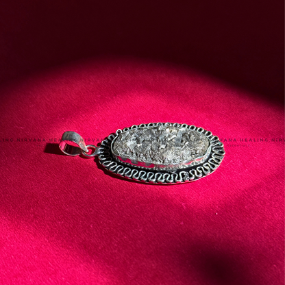 PYRITE OVAL SHAPED PENDANT (Money Magnet, Prosperity, Fame And Abundance).  image 2