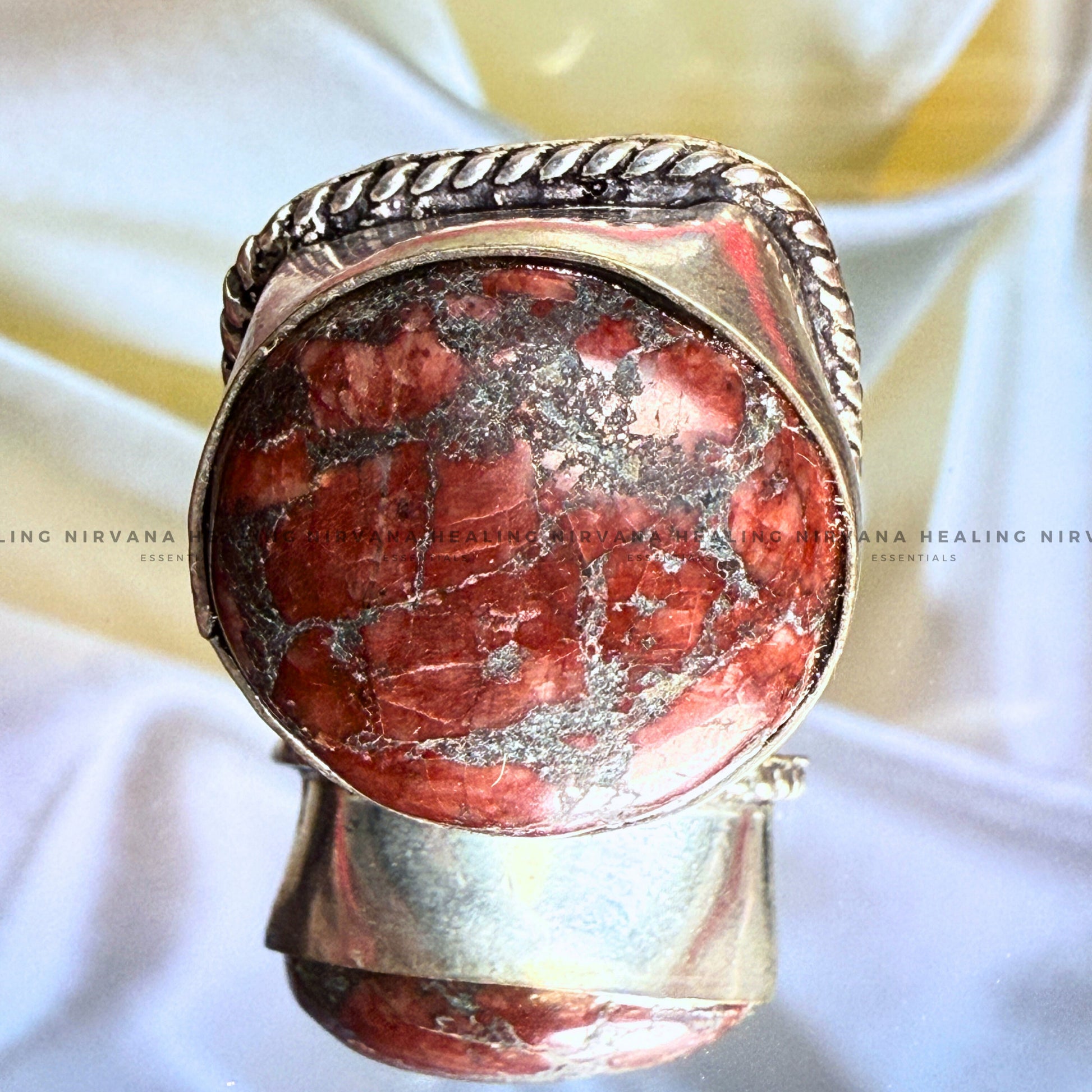 RED MARGAJ ROUND RING (Ring of Protection, Courage And Prosperity) image 4