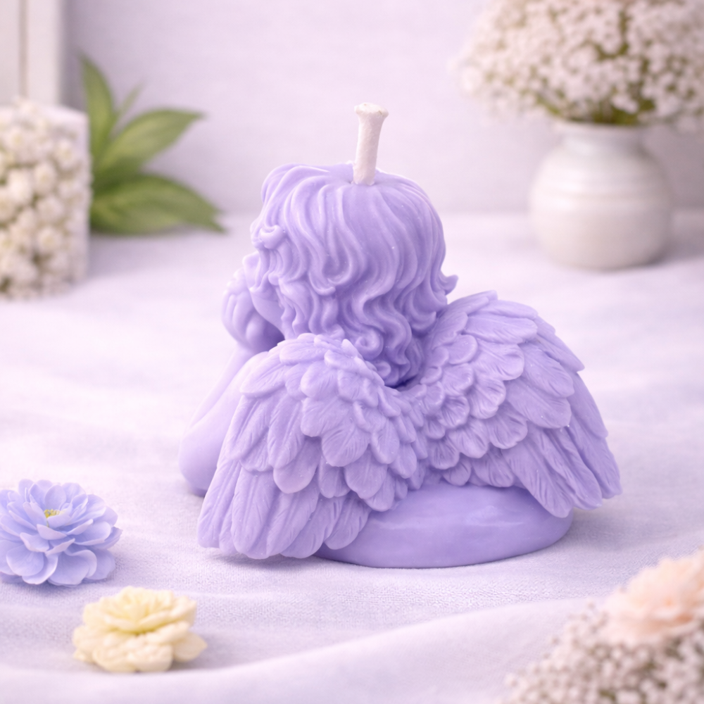 BLISSFUL ANGEL CANDLE (Made From Natural Beeswax) image 2