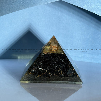 BLACK AGATE 5 ELEMENT PYRAMID (Grounding, Protection, Success And Courage) image 5