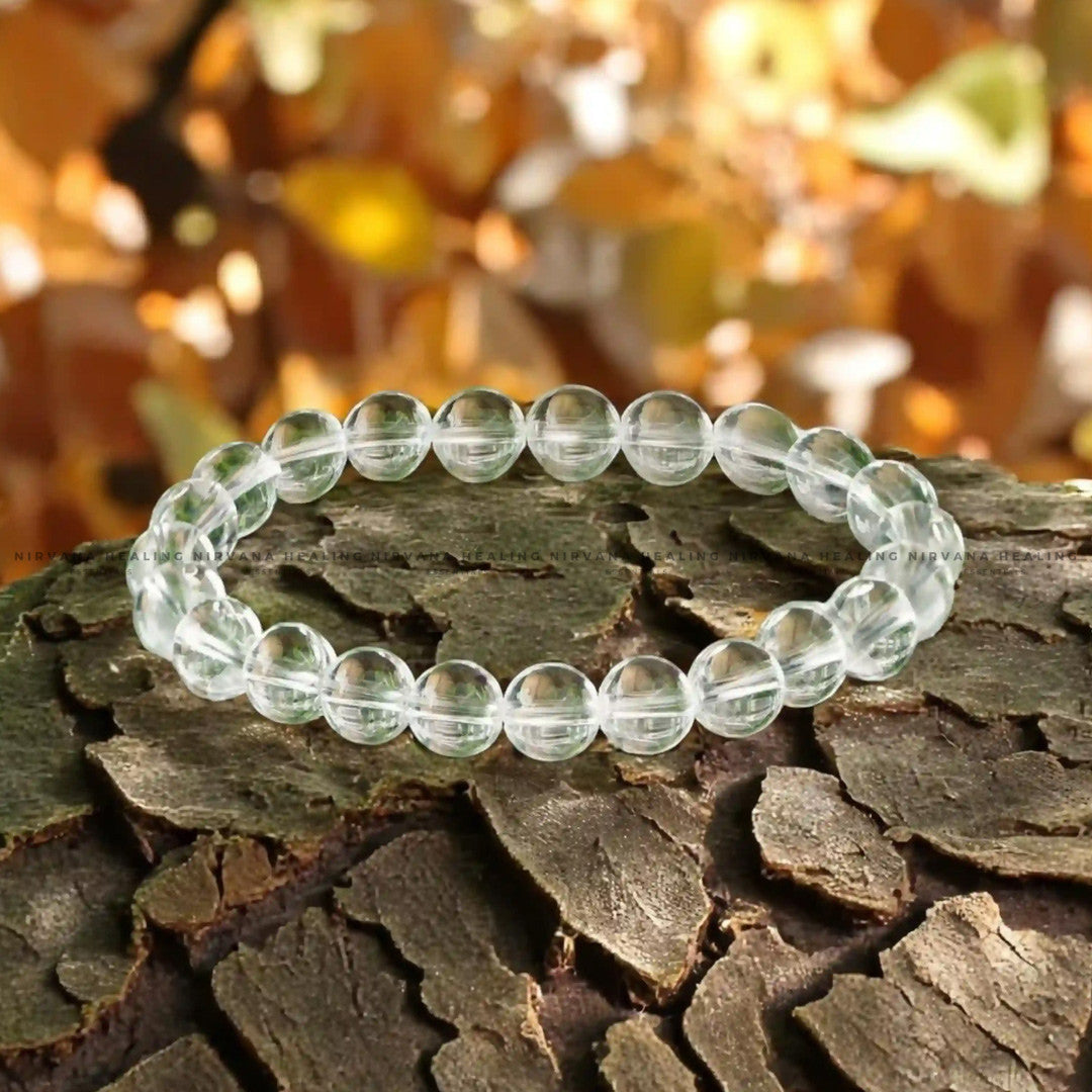 SPHATIK ROUND BEADED BRACELET (Awareness, Removes Anxiety, Transformation And Self Realisation) image 2