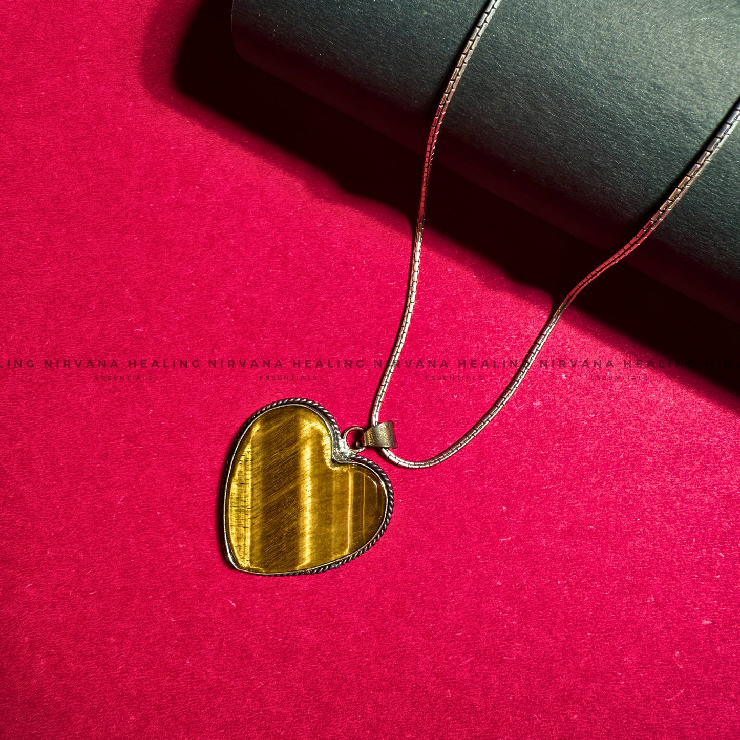 TIGER EYE HEART SHAPED PENDANT (Bold, Courage, Willpower And Strength). image 4