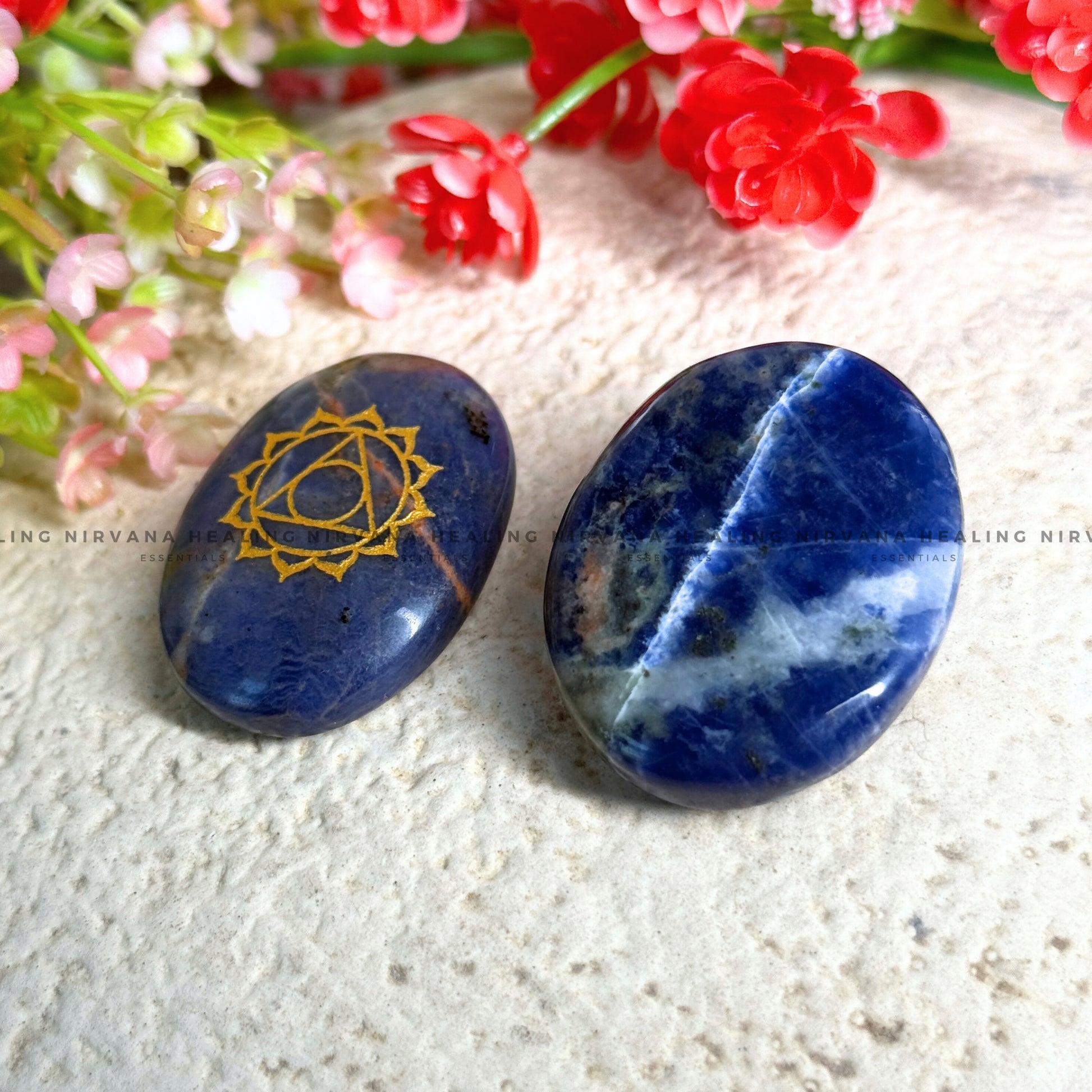 VISHUDI CHAKRA LAPIS LAZULI ZIBU COIN (Communication, Truth, Ease Of Expression And Wisdom) image 4