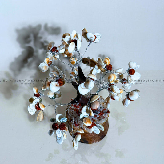 GOMTI WITH RUDRAKSH CRYSTAL TREE Approx 200 Beads (Divine Blessings, Protection & Prosperity) image 1
