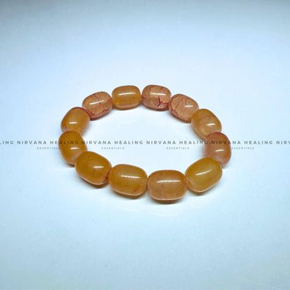YELLOW AVENTURINE TUMBLE BRACELET (Joy, Leadership And Empowerment). image 1