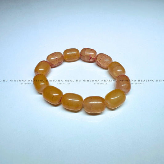 YELLOW AVENTURINE TUMBLE BRACELET (Joy, Leadership And Empowerment). image 1