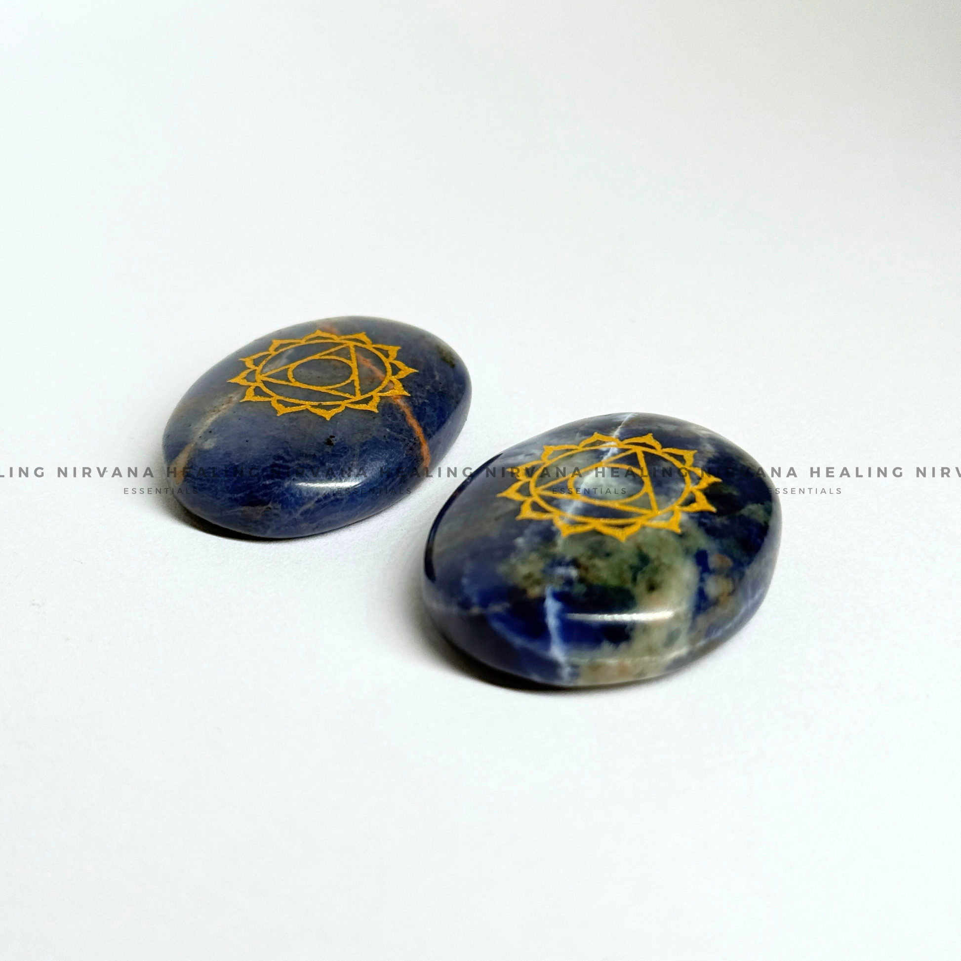 VISHUDI CHAKRA LAPIS LAZULI ZIBU COIN (Communication, Truth, Ease Of Expression And Wisdom) image 3