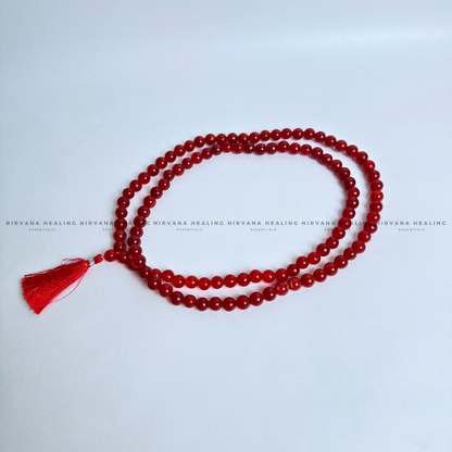RED CARNELIAN JADE MALA (Creativity, Courage, Passion And Stamina) image 4
