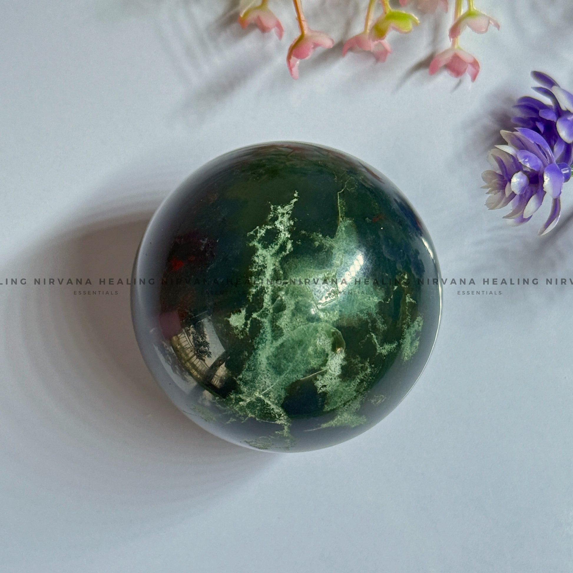 GREEN JADE SPHERE (Luck, Harmony, Peace And Abundance) image 2
