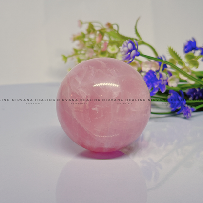 ROSE QUARTZ SPHERE (Love, Romance, Relationship, Emotion And Balance) image 4