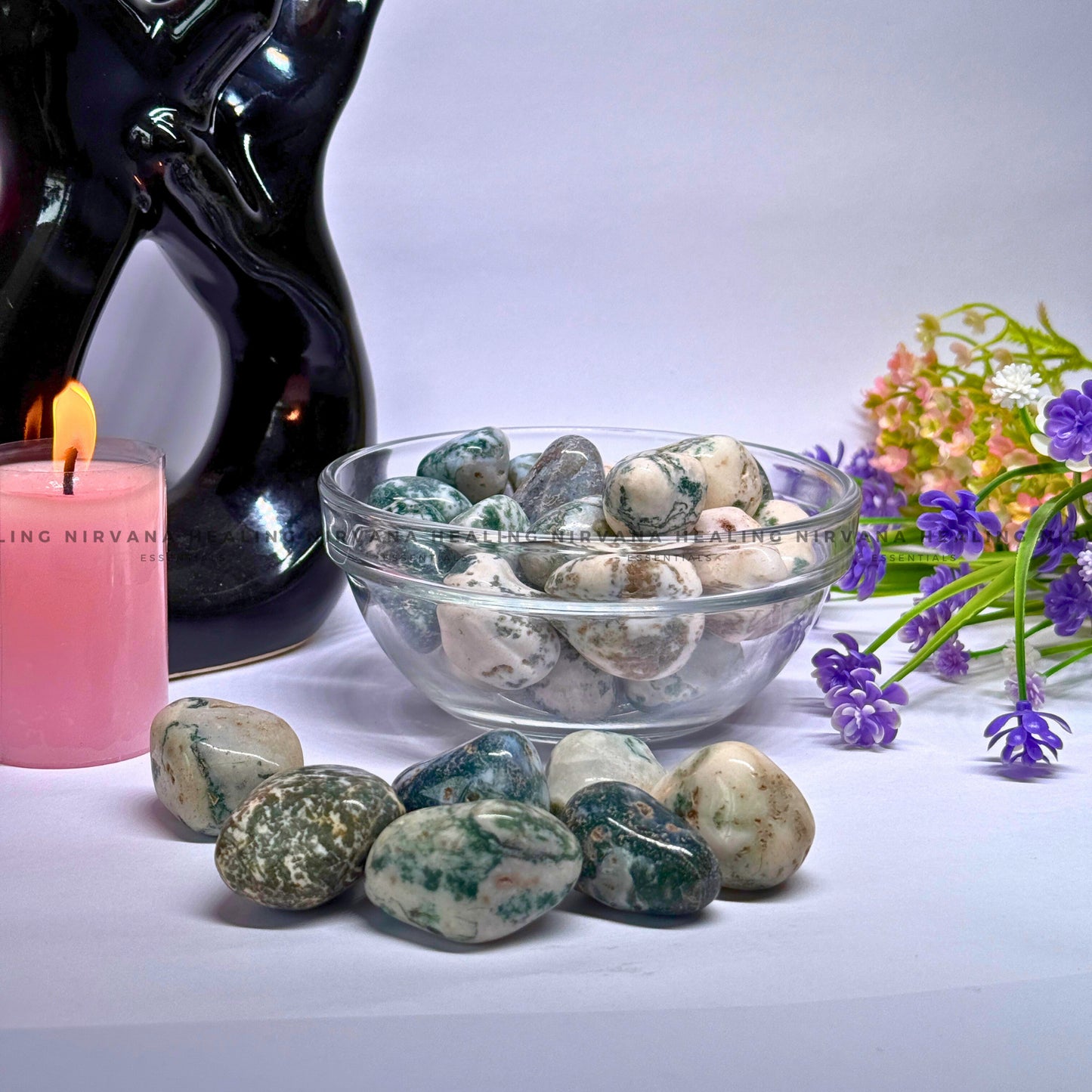 TREE AGATE TUMBLE STONES (Abundance, Nature Connection And Inner Peace) image 3