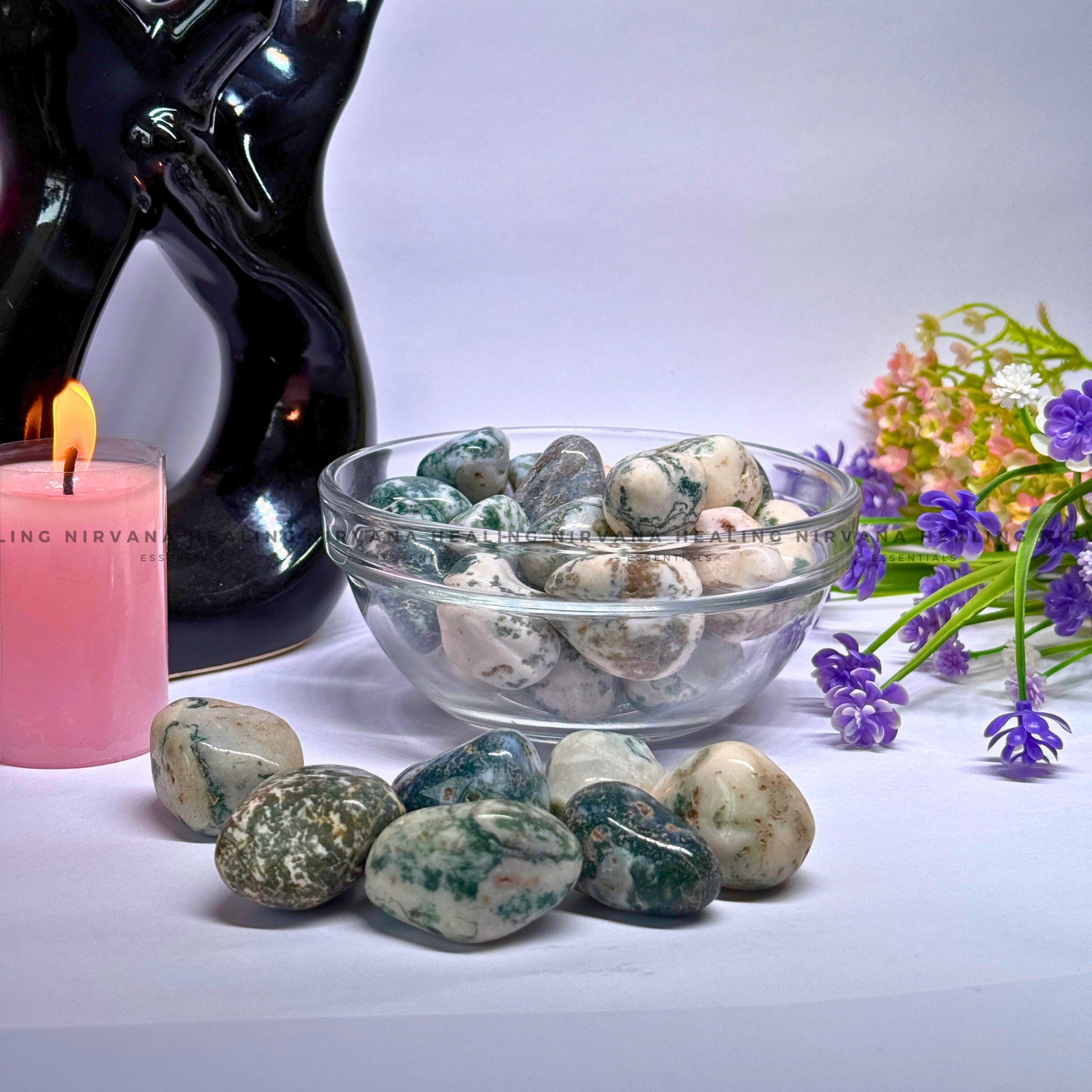 TREE AGATE TUMBLE STONES (Abundance, Nature Connection And Inner Peace) image 3