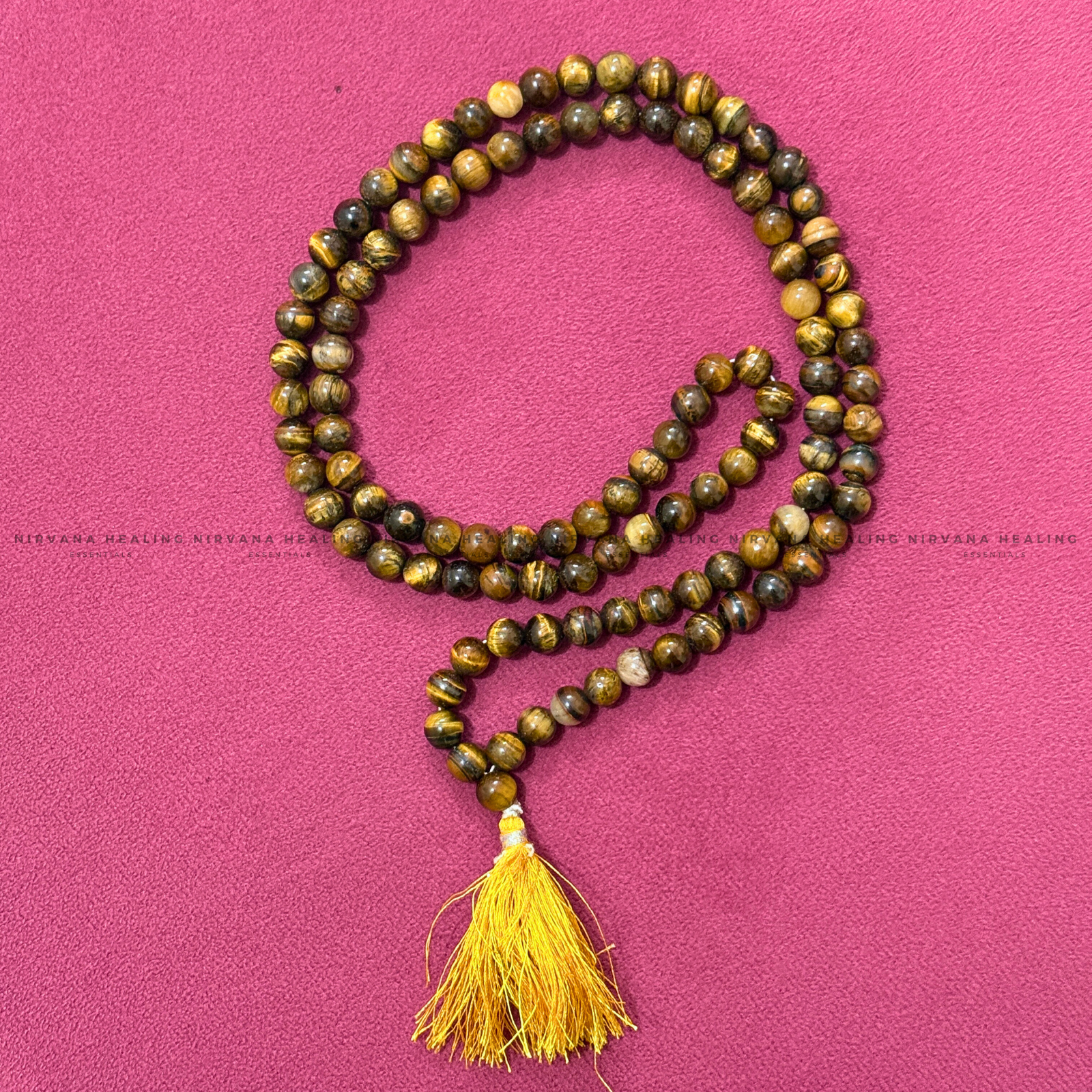 TIGER EYE MALA (Bold, Courage, Willpower And Strength) image 2