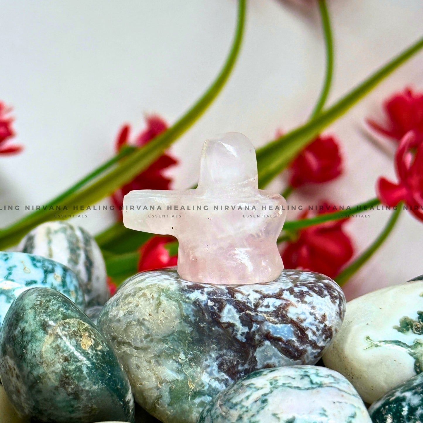 ROSE QUARTZ SHIVLING (1 Inch) (Love, Romance, Relationship, Emotion And Balance) image 7