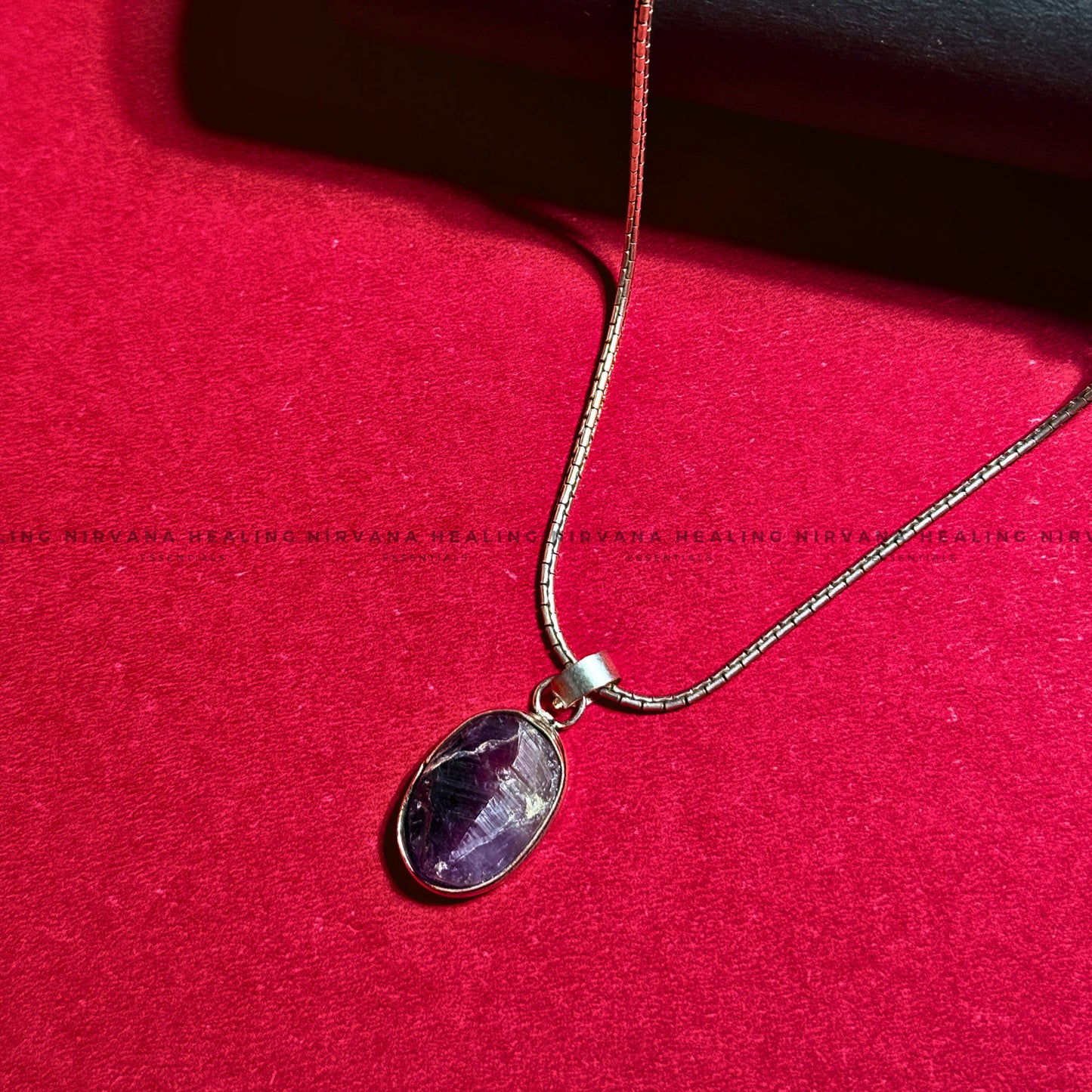 AMETHYST RAW PENDANT (Meditation, Stress Reduction, Intuition And Manifestation)   image 3